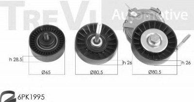 TREVI AUTOMOTIVE ka1022 -  Поликлиновой ременный комплект